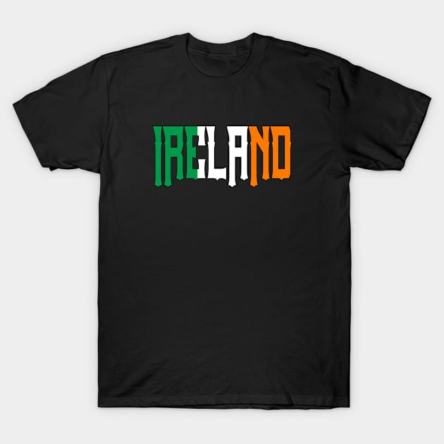 Ireland country & Flag T-Shirt by Jambo Designs